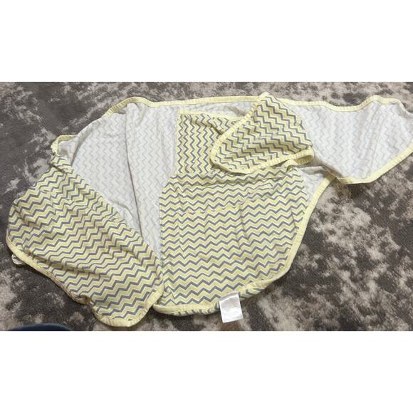Miracle Blanket Yellow & Gray Chevron Pattern Swaddle Wrap - Picture 2 of 4